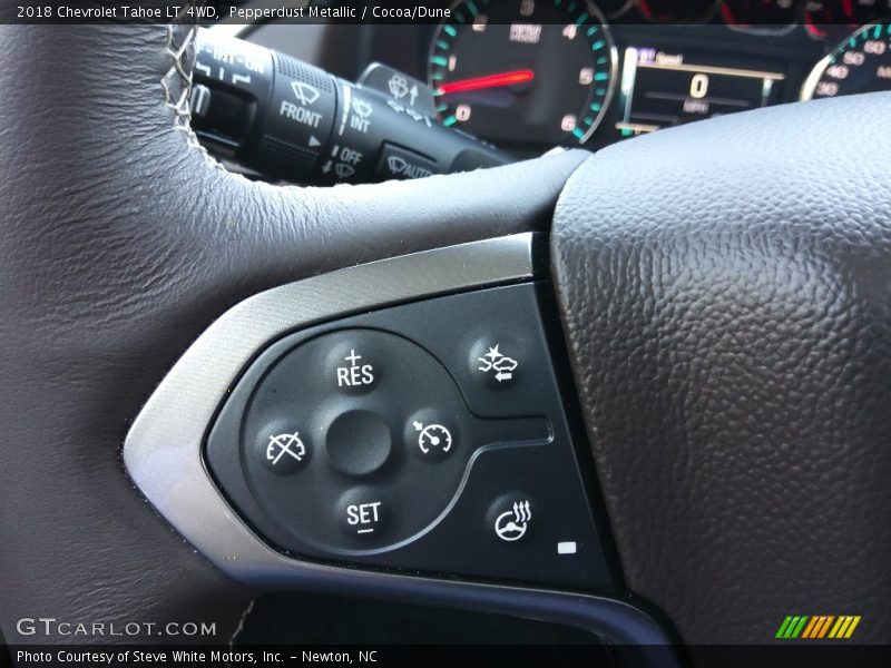 Pepperdust Metallic / Cocoa/Dune 2018 Chevrolet Tahoe LT 4WD