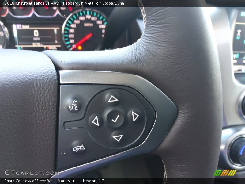 Pepperdust Metallic / Cocoa/Dune 2018 Chevrolet Tahoe LT 4WD