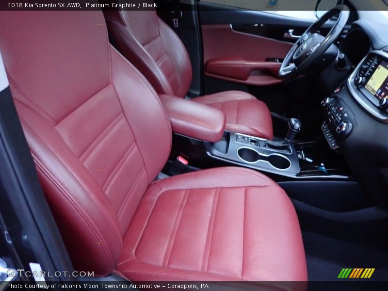 Front Seat of 2018 Sorento SX AWD