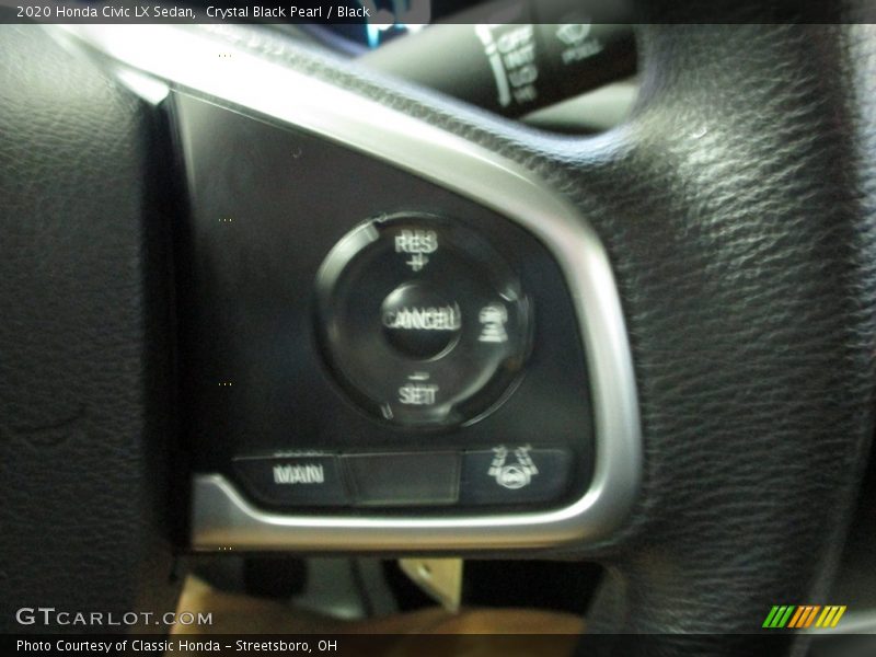 Crystal Black Pearl / Black 2020 Honda Civic LX Sedan