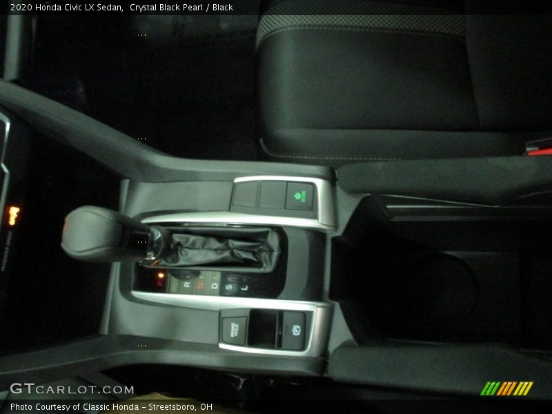 Crystal Black Pearl / Black 2020 Honda Civic LX Sedan