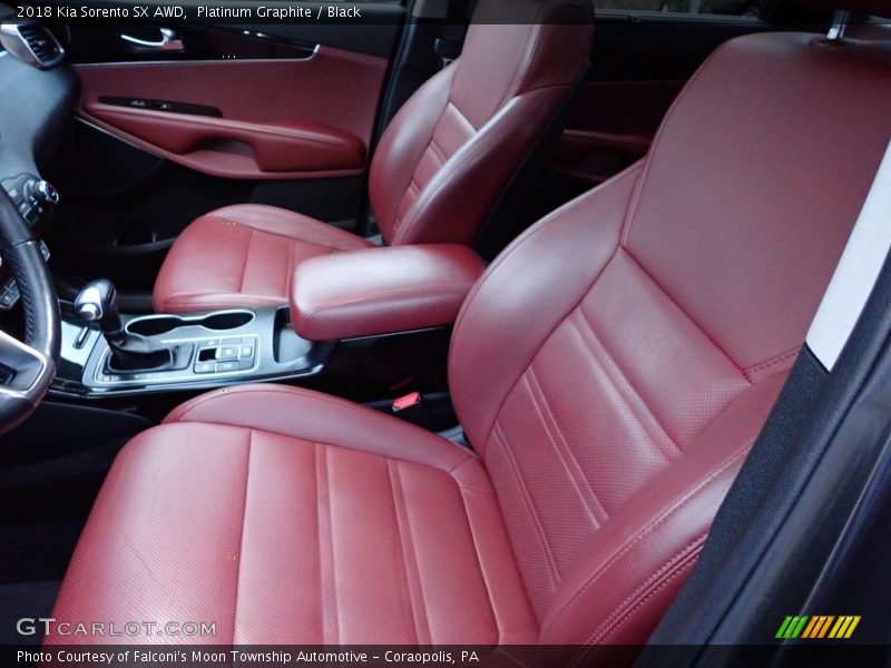 Front Seat of 2018 Sorento SX AWD