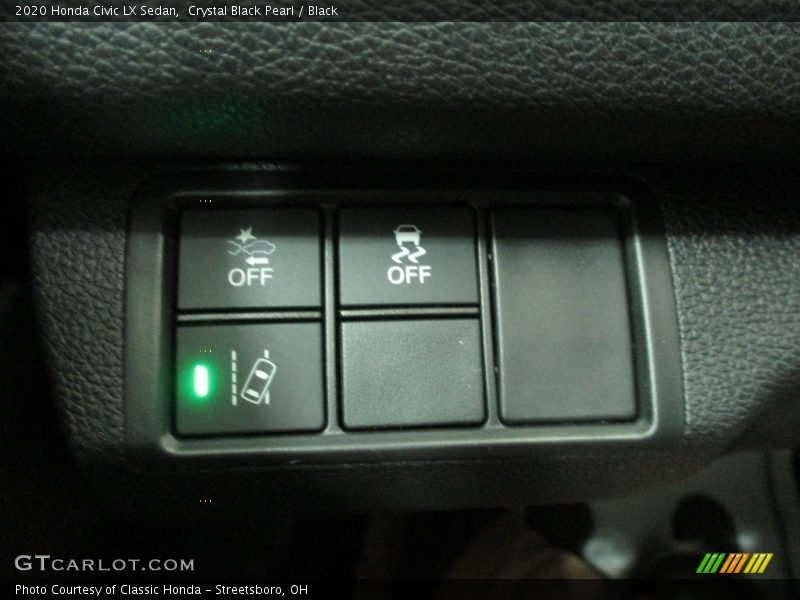 Crystal Black Pearl / Black 2020 Honda Civic LX Sedan