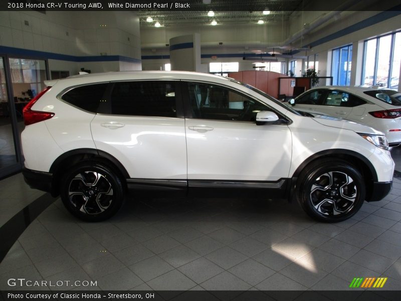 White Diamond Pearl / Black 2018 Honda CR-V Touring AWD