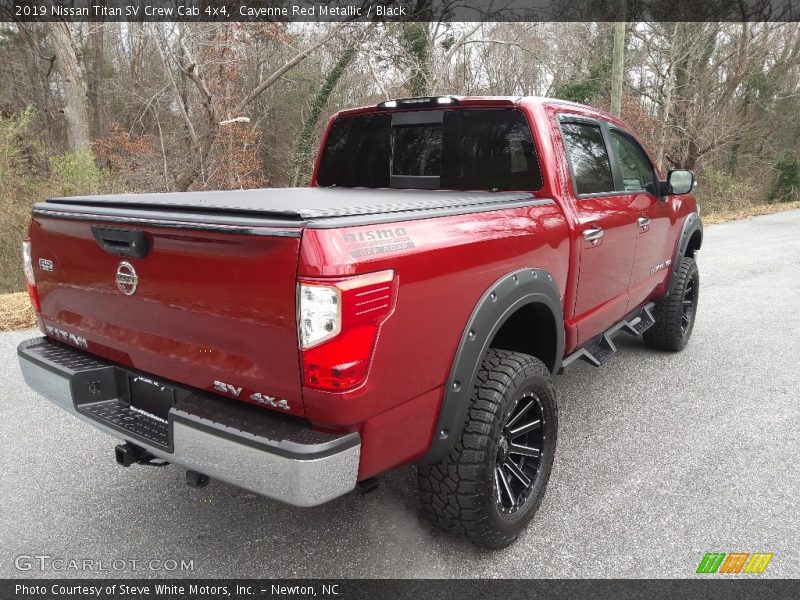 Cayenne Red Metallic / Black 2019 Nissan Titan SV Crew Cab 4x4