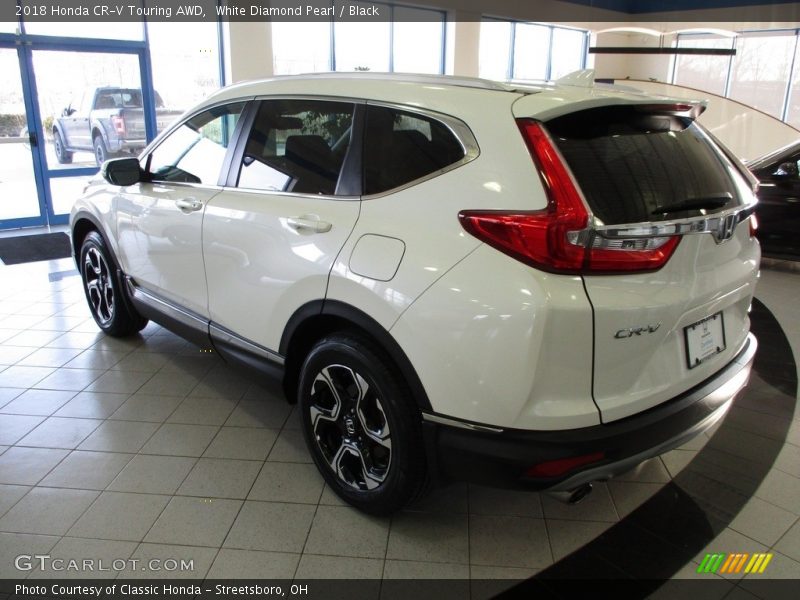White Diamond Pearl / Black 2018 Honda CR-V Touring AWD