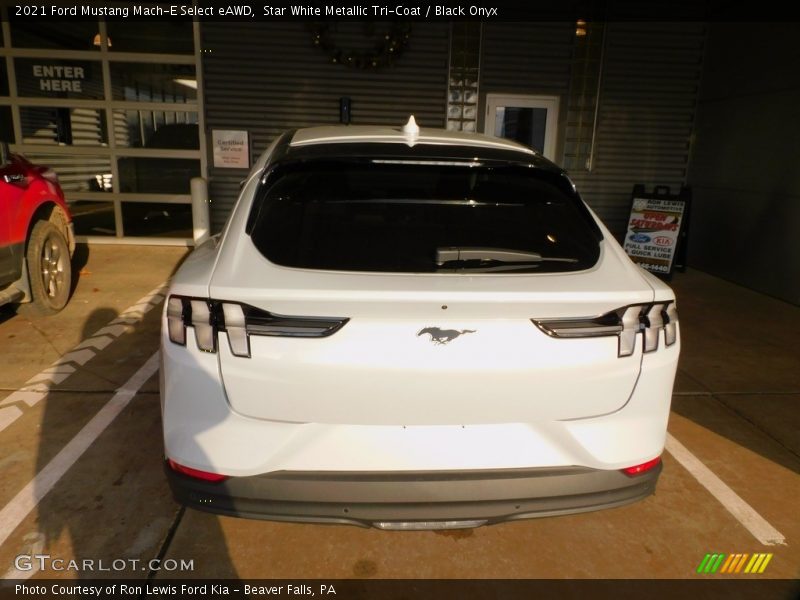 Star White Metallic Tri-Coat / Black Onyx 2021 Ford Mustang Mach-E Select eAWD
