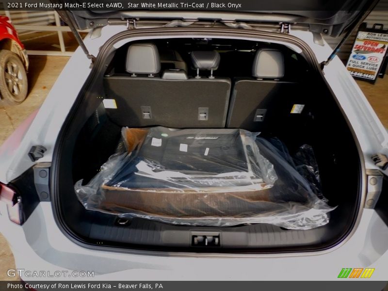 Star White Metallic Tri-Coat / Black Onyx 2021 Ford Mustang Mach-E Select eAWD