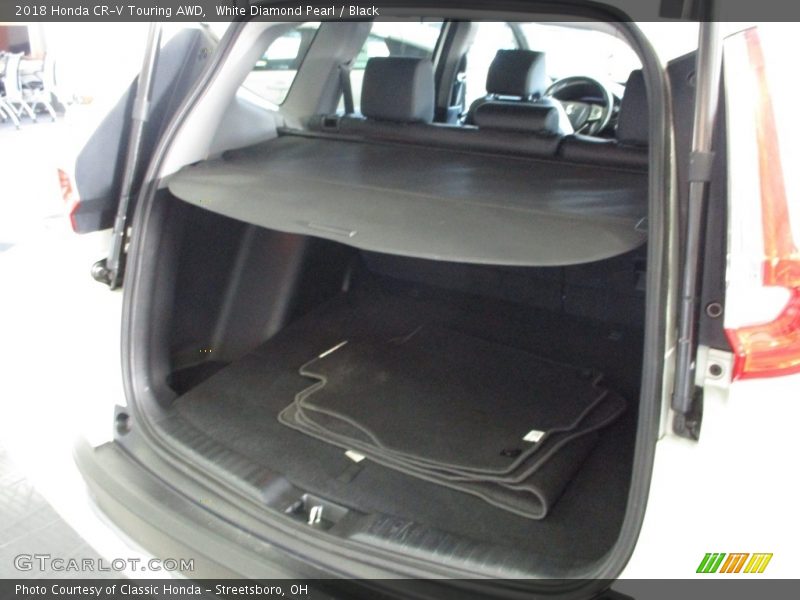 White Diamond Pearl / Black 2018 Honda CR-V Touring AWD