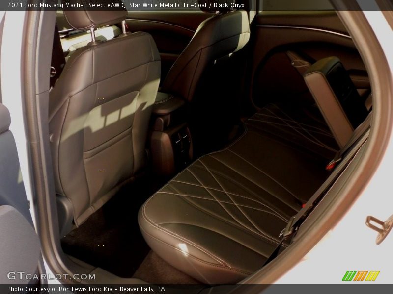 Star White Metallic Tri-Coat / Black Onyx 2021 Ford Mustang Mach-E Select eAWD