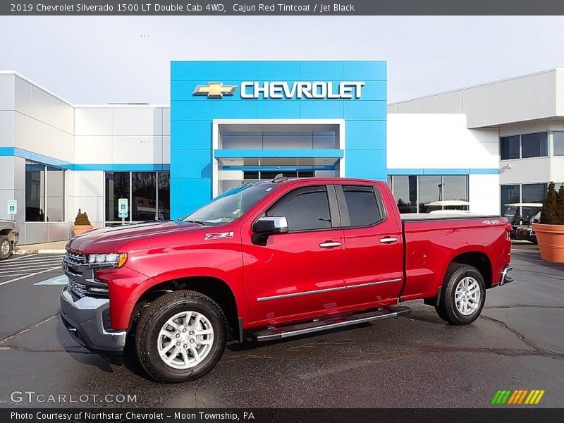 Cajun Red Tintcoat / Jet Black 2019 Chevrolet Silverado 1500 LT Double Cab 4WD