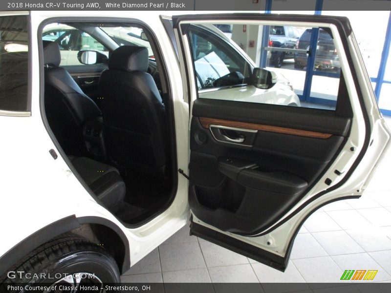White Diamond Pearl / Black 2018 Honda CR-V Touring AWD