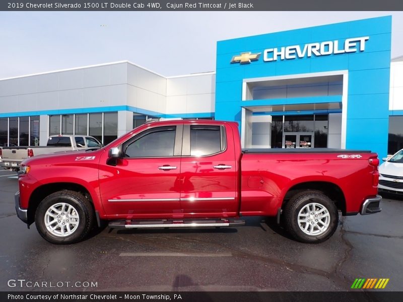 Cajun Red Tintcoat / Jet Black 2019 Chevrolet Silverado 1500 LT Double Cab 4WD