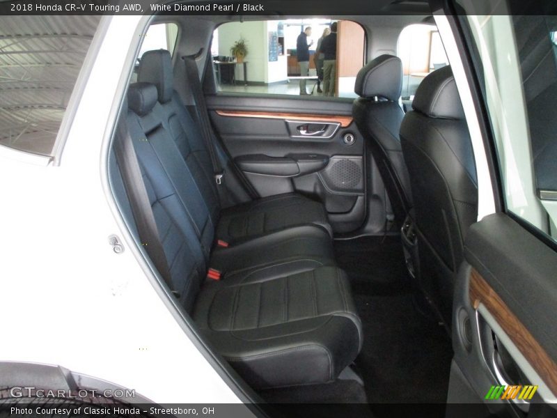 White Diamond Pearl / Black 2018 Honda CR-V Touring AWD