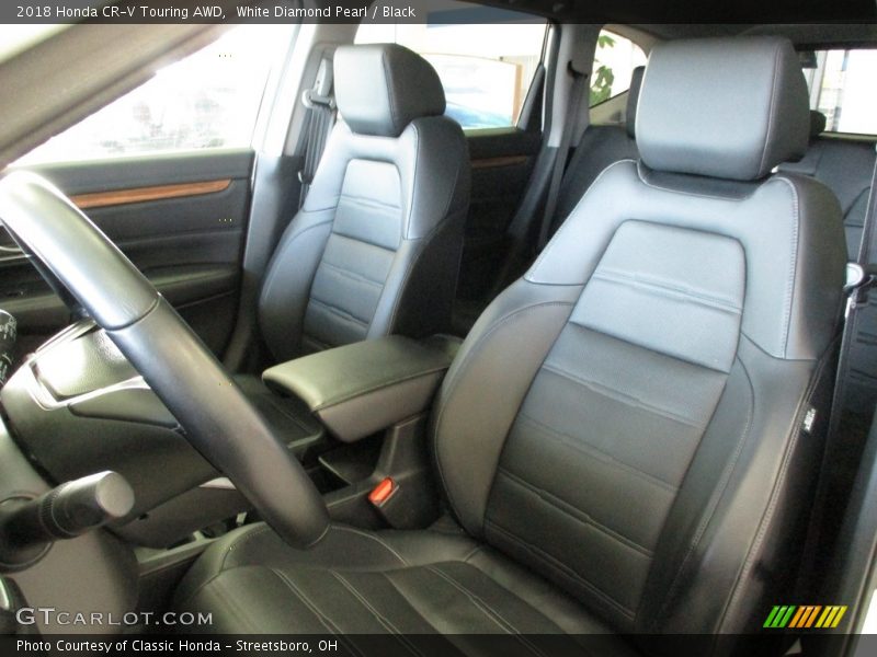 White Diamond Pearl / Black 2018 Honda CR-V Touring AWD