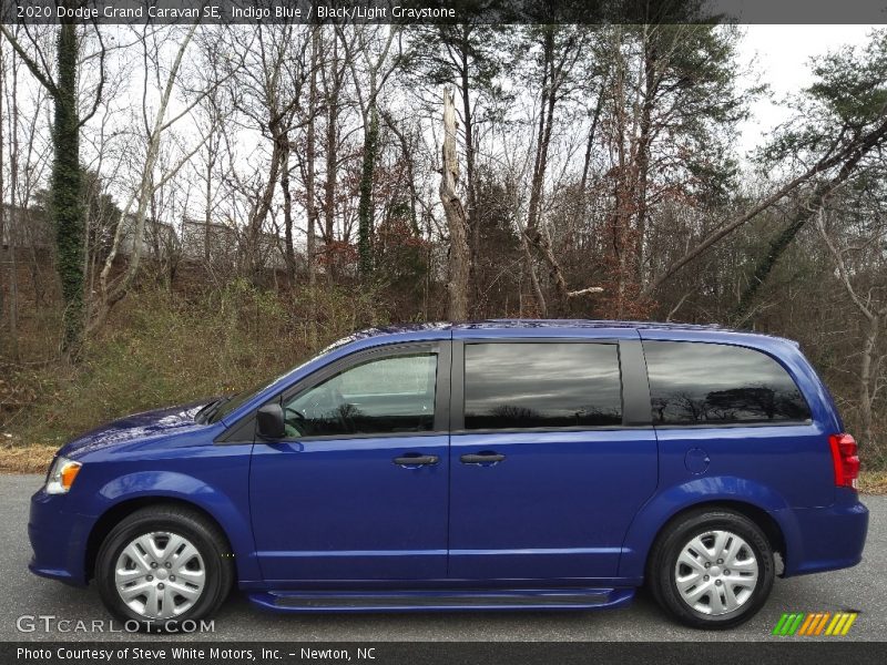 Indigo Blue / Black/Light Graystone 2020 Dodge Grand Caravan SE