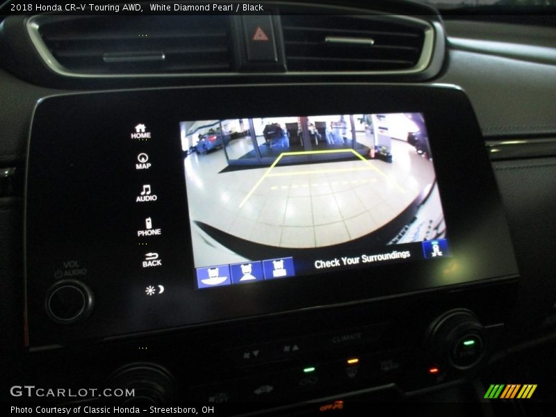 White Diamond Pearl / Black 2018 Honda CR-V Touring AWD