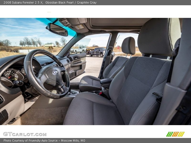 Obsidian Black Pearl / Graphite Gray 2008 Subaru Forester 2.5 X