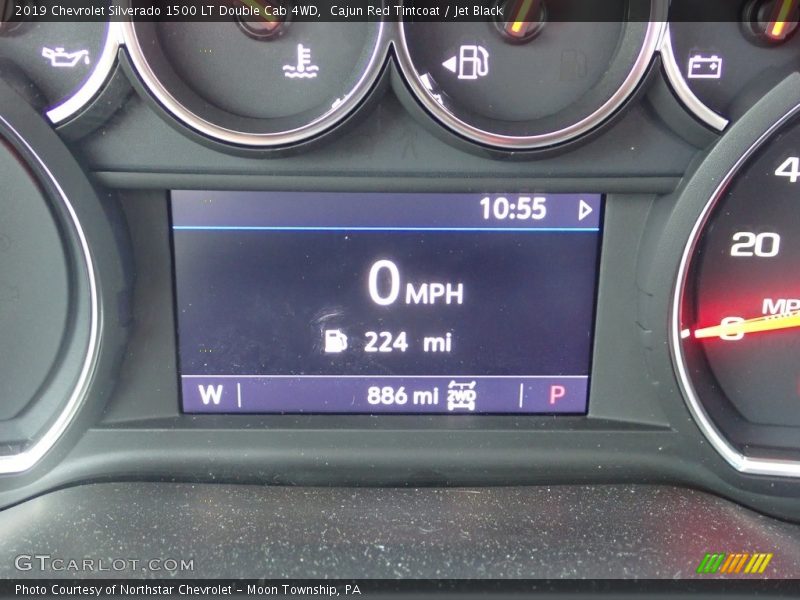 Cajun Red Tintcoat / Jet Black 2019 Chevrolet Silverado 1500 LT Double Cab 4WD