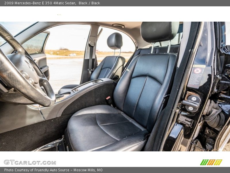 Black / Black 2009 Mercedes-Benz E 350 4Matic Sedan