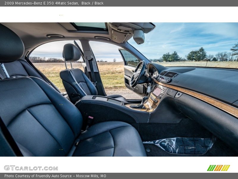 Black / Black 2009 Mercedes-Benz E 350 4Matic Sedan