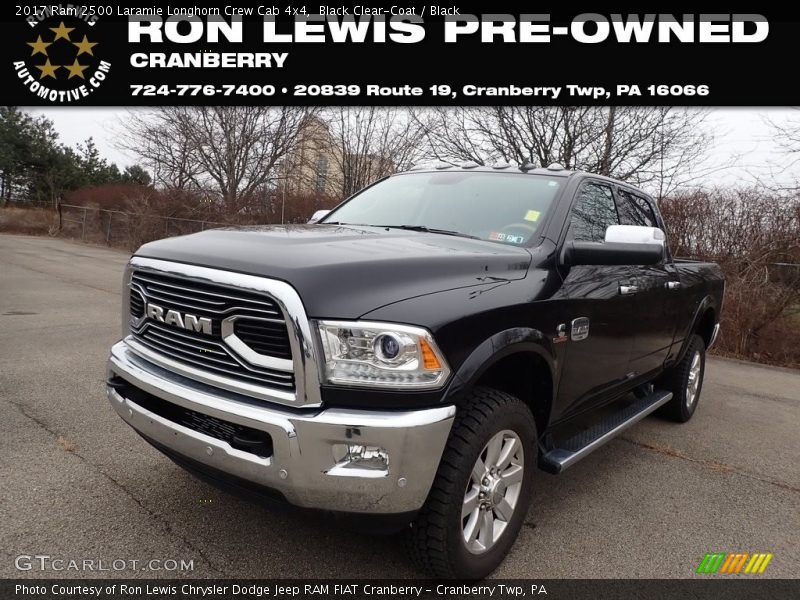Black Clear-Coat / Black 2017 Ram 2500 Laramie Longhorn Crew Cab 4x4