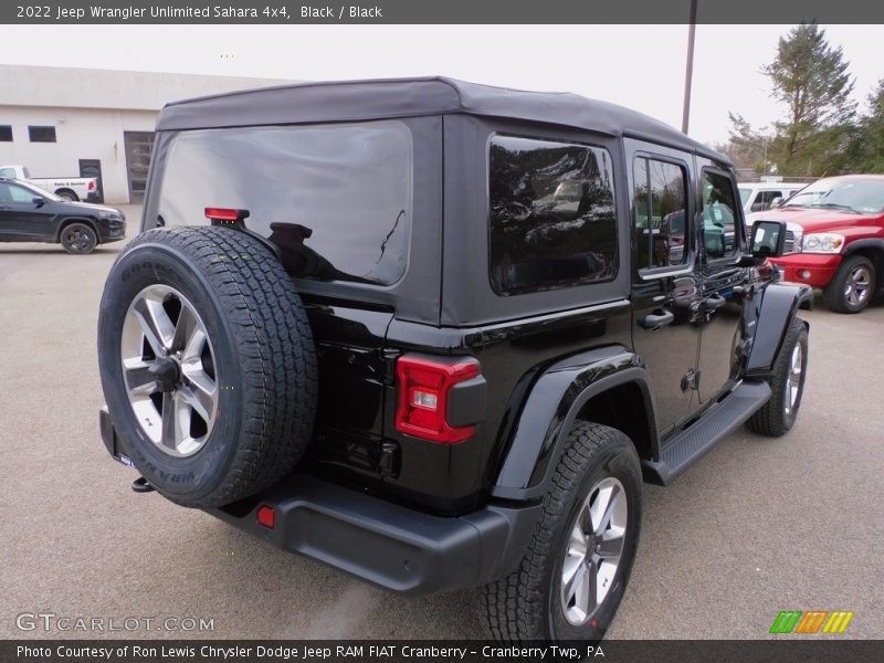 Black / Black 2022 Jeep Wrangler Unlimited Sahara 4x4