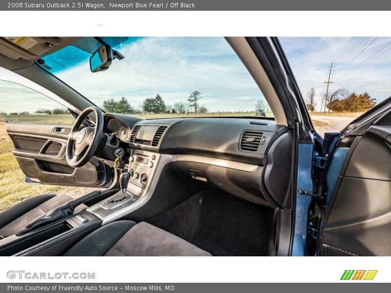 Newport Blue Pearl / Off Black 2008 Subaru Outback 2.5i Wagon