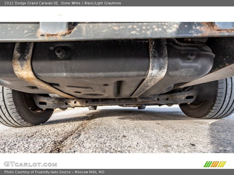 Stone White / Black/Light Graystone 2012 Dodge Grand Caravan SE