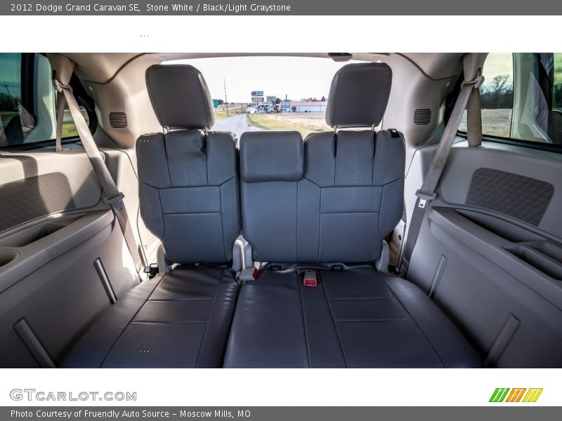 Stone White / Black/Light Graystone 2012 Dodge Grand Caravan SE