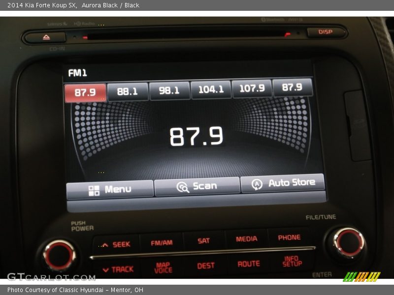 Audio System of 2014 Forte Koup SX