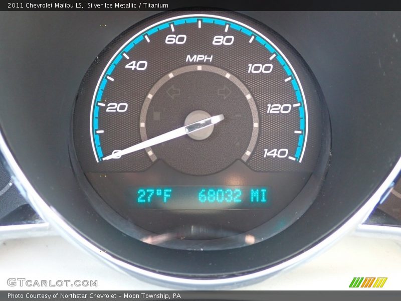 Silver Ice Metallic / Titanium 2011 Chevrolet Malibu LS