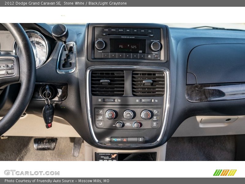 Stone White / Black/Light Graystone 2012 Dodge Grand Caravan SE