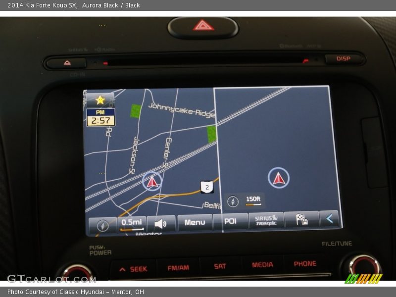 Navigation of 2014 Forte Koup SX