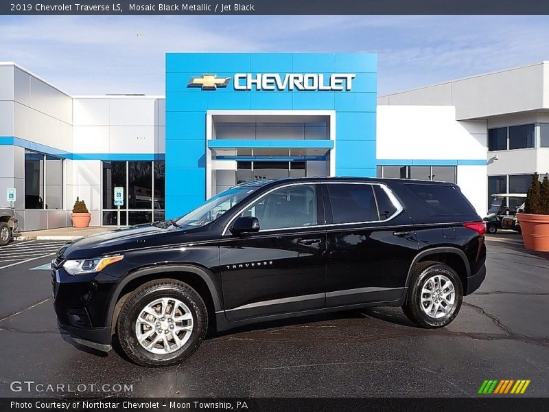 Mosaic Black Metallic / Jet Black 2019 Chevrolet Traverse LS
