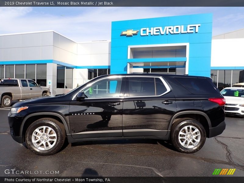 Mosaic Black Metallic / Jet Black 2019 Chevrolet Traverse LS
