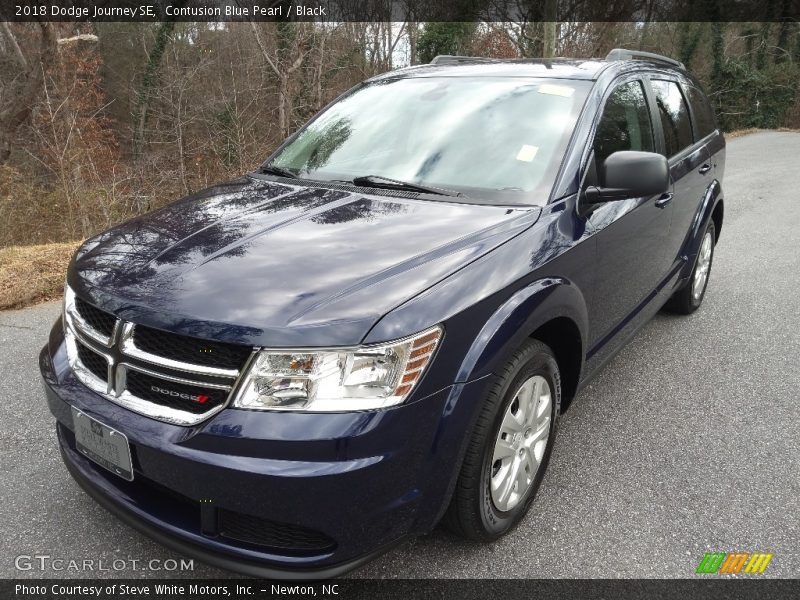Contusion Blue Pearl / Black 2018 Dodge Journey SE