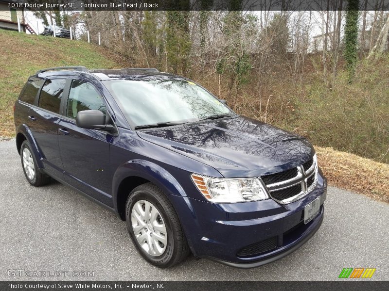Contusion Blue Pearl / Black 2018 Dodge Journey SE