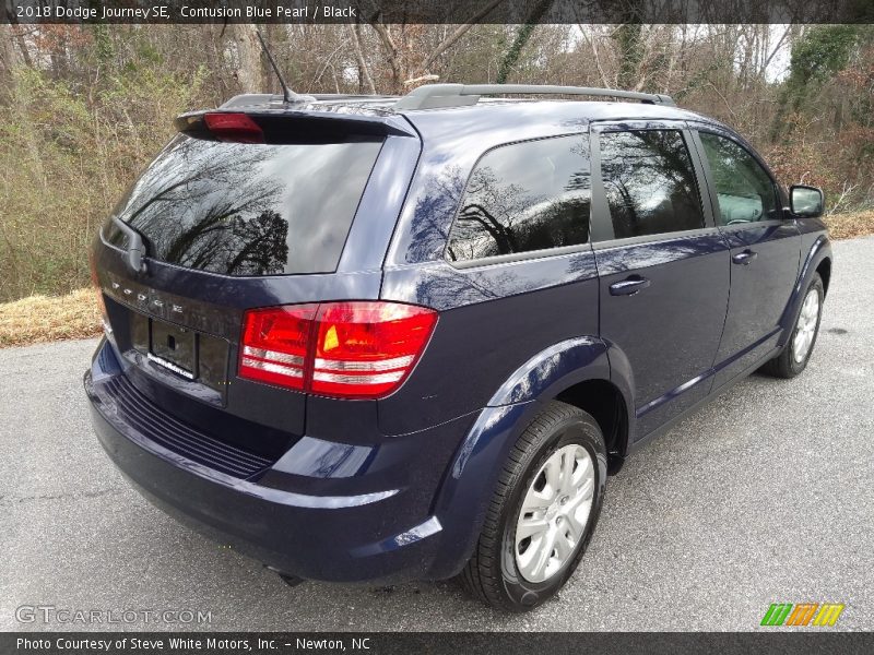 Contusion Blue Pearl / Black 2018 Dodge Journey SE