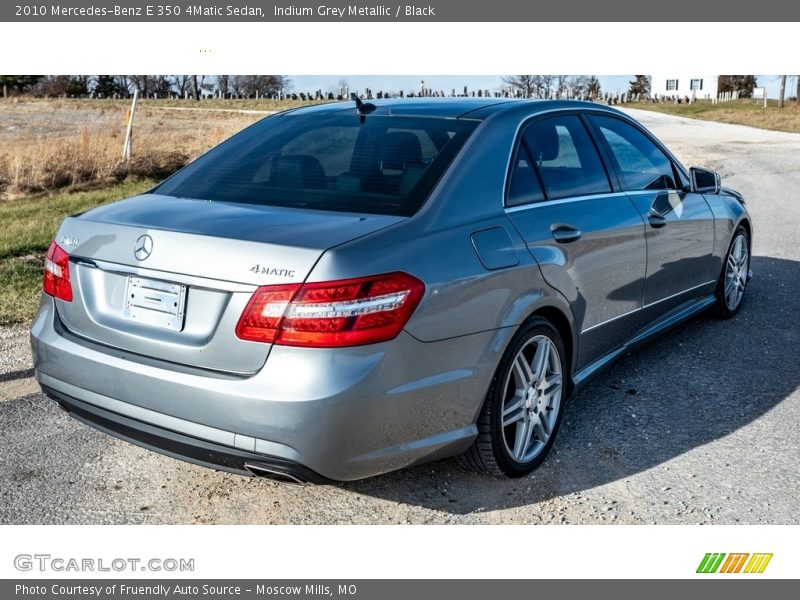 Indium Grey Metallic / Black 2010 Mercedes-Benz E 350 4Matic Sedan