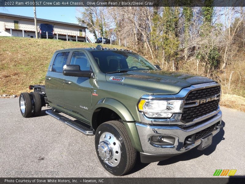 Olive Green Pearl / Black/Diesel Gray 2022 Ram 4500 SLT Crew Cab 4x4 Chassis
