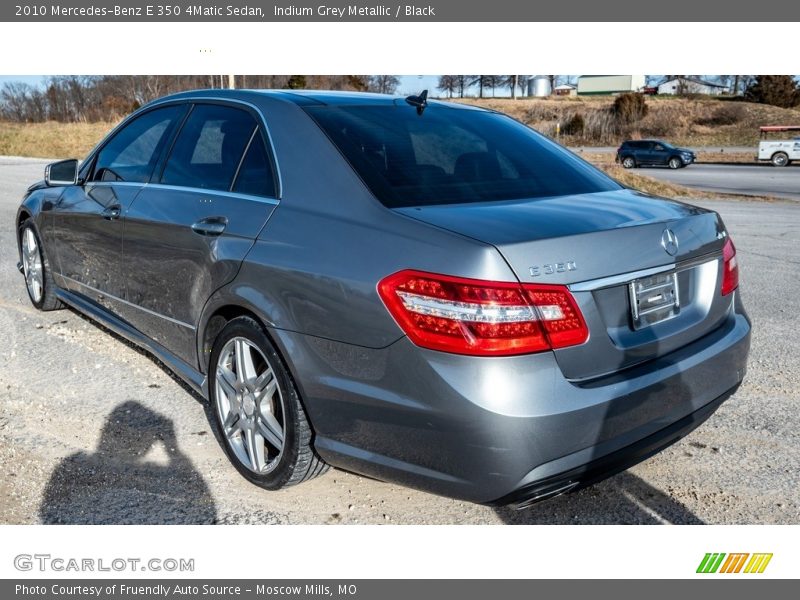 Indium Grey Metallic / Black 2010 Mercedes-Benz E 350 4Matic Sedan