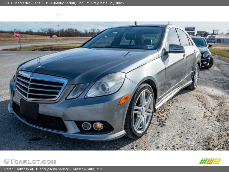 Indium Grey Metallic / Black 2010 Mercedes-Benz E 350 4Matic Sedan