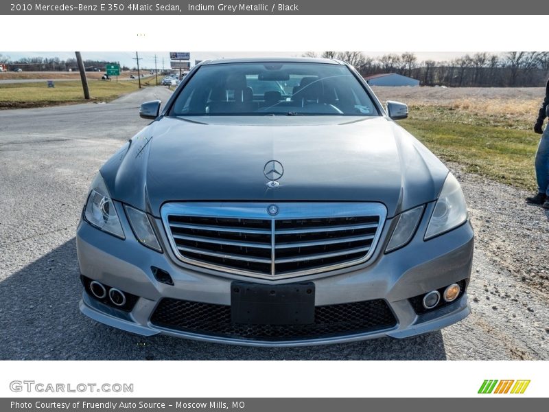 Indium Grey Metallic / Black 2010 Mercedes-Benz E 350 4Matic Sedan