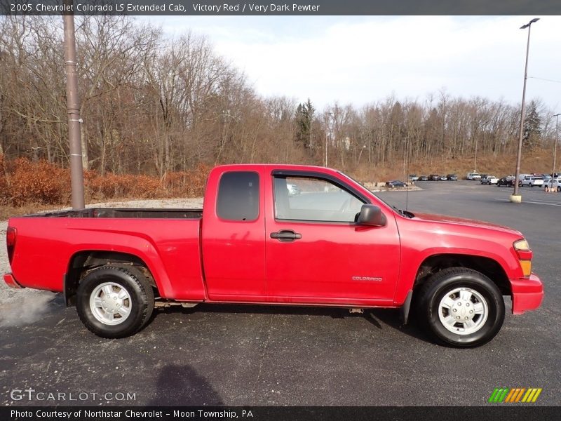 Victory Red / Very Dark Pewter 2005 Chevrolet Colorado LS Extended Cab