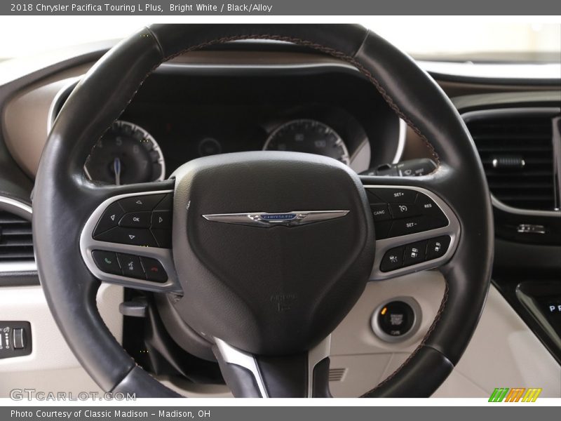 Bright White / Black/Alloy 2018 Chrysler Pacifica Touring L Plus