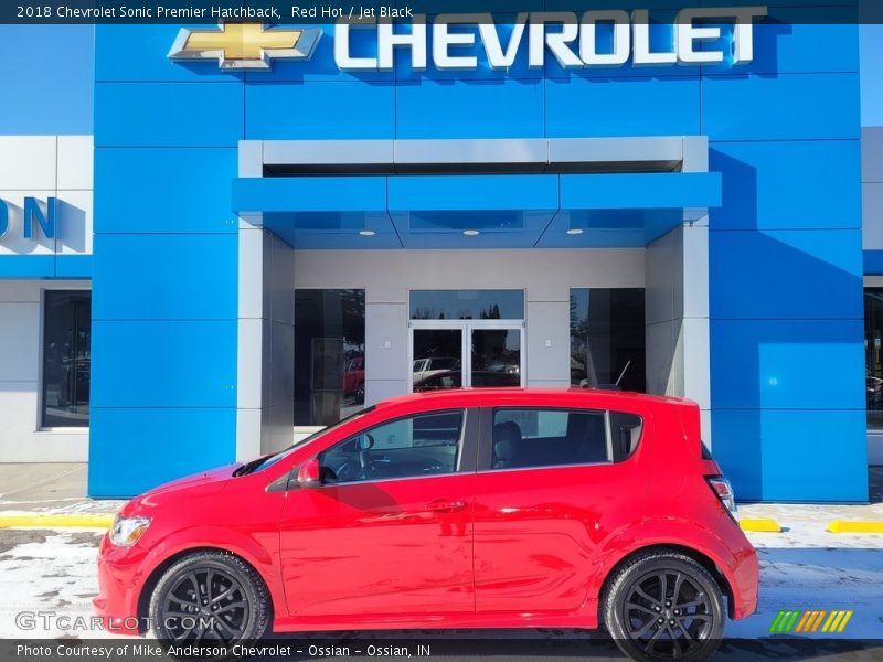 Red Hot / Jet Black 2018 Chevrolet Sonic Premier Hatchback