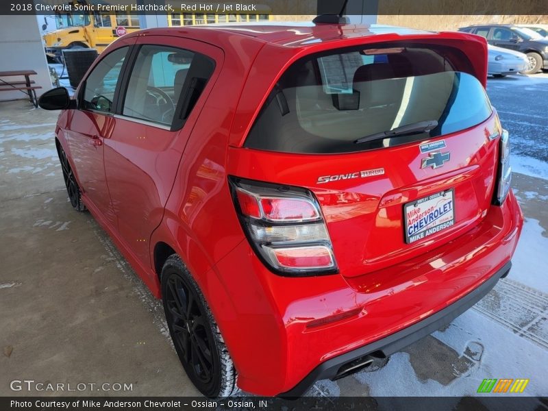 Red Hot / Jet Black 2018 Chevrolet Sonic Premier Hatchback