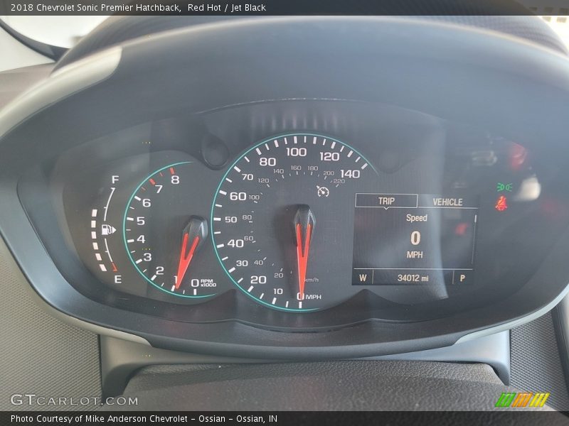  2018 Sonic Premier Hatchback Premier Hatchback Gauges