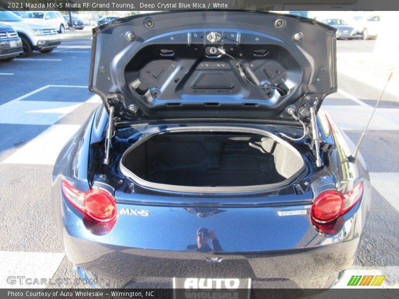 Deep Crystal Blue Mica / White 2021 Mazda MX-5 Miata RF Grand Touring